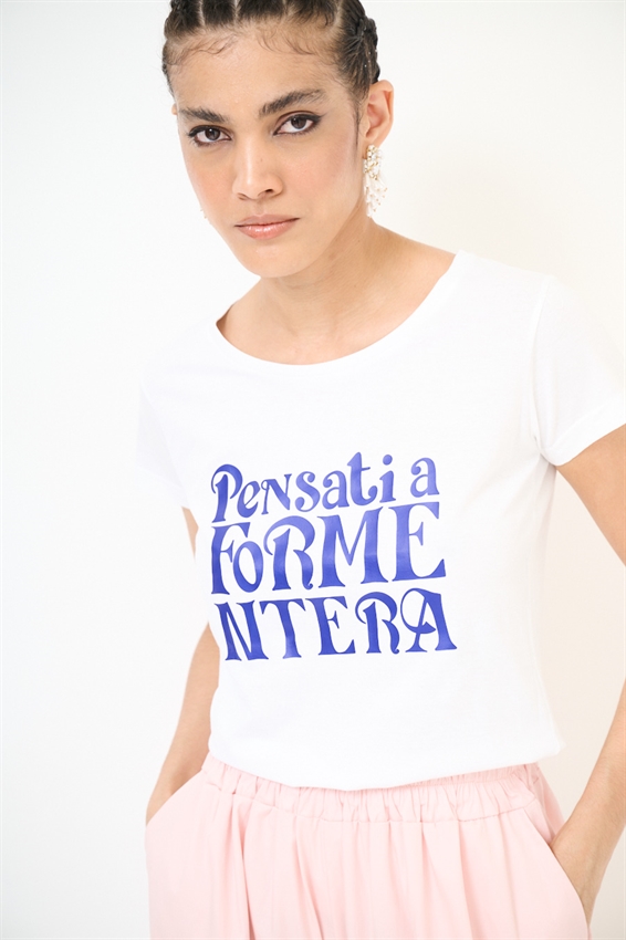 T-SHIRT SLIM CON STAMPA PENSATI A FORMENTERA
