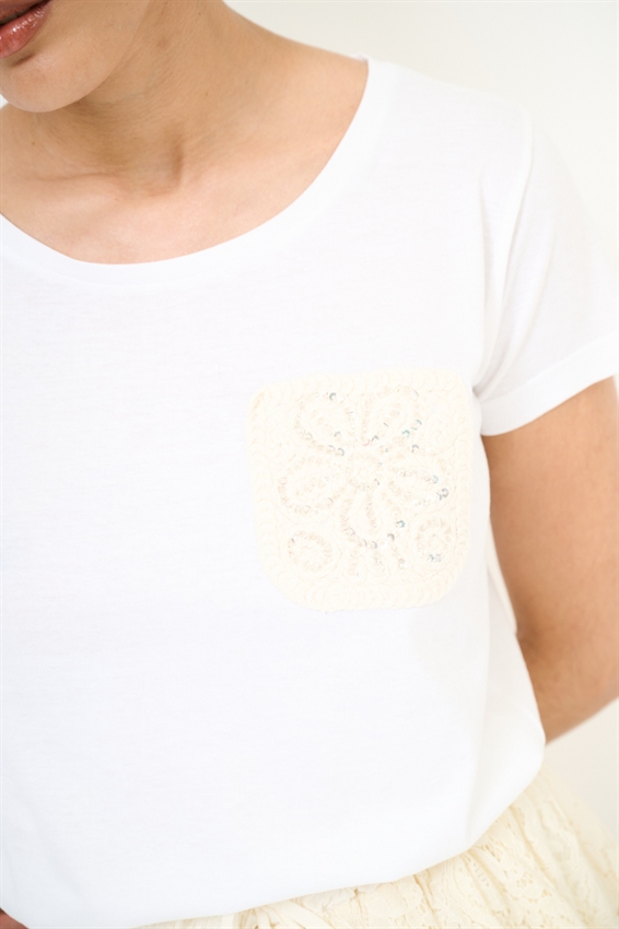 T-SHIRT SLIM CON APPLICAZIONE