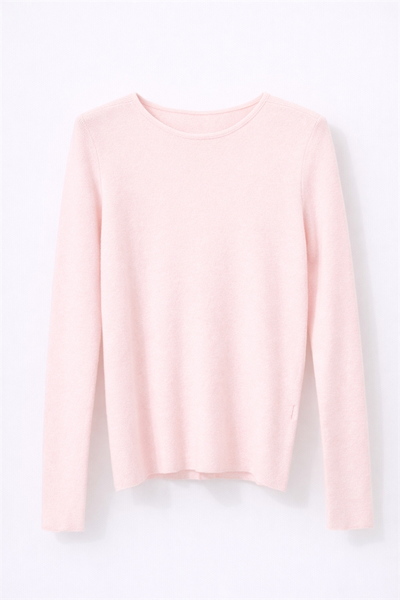 MAGLIA SCOLLO BARCA COSTINA INTEGRALE ROSA