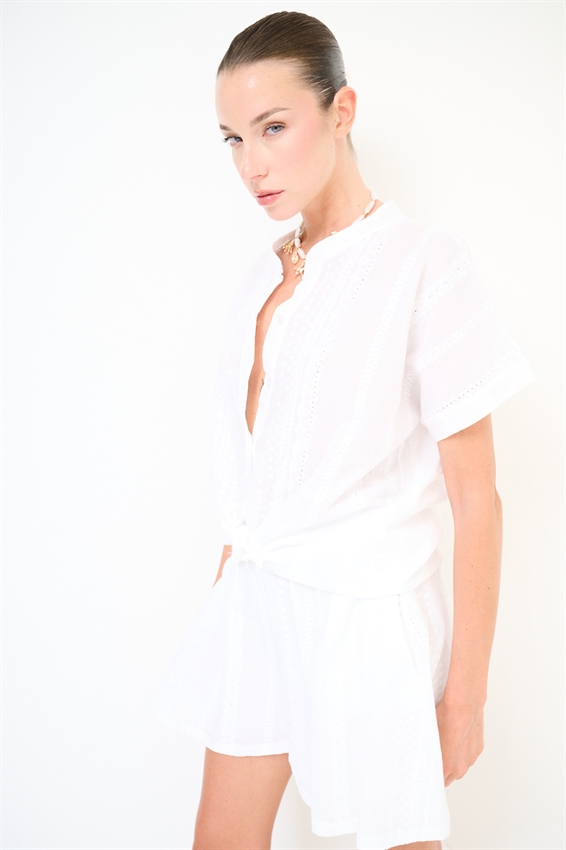 CAMICIA SMANICATA CON NODO SAN GALLO