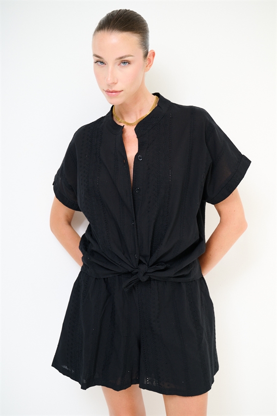 CAMICIA SMANICATA CON NODO SAN GALLO