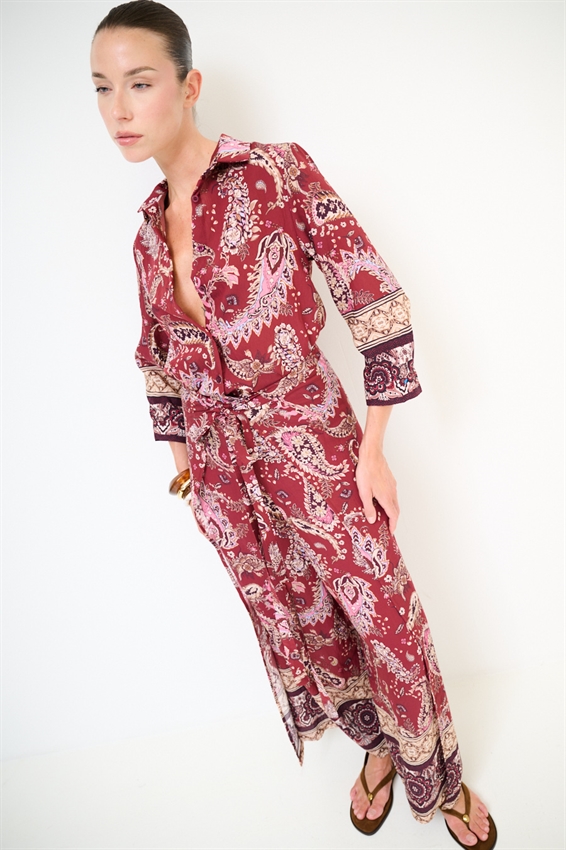 CAMICIA CROP LYOCELL A FANTASIA