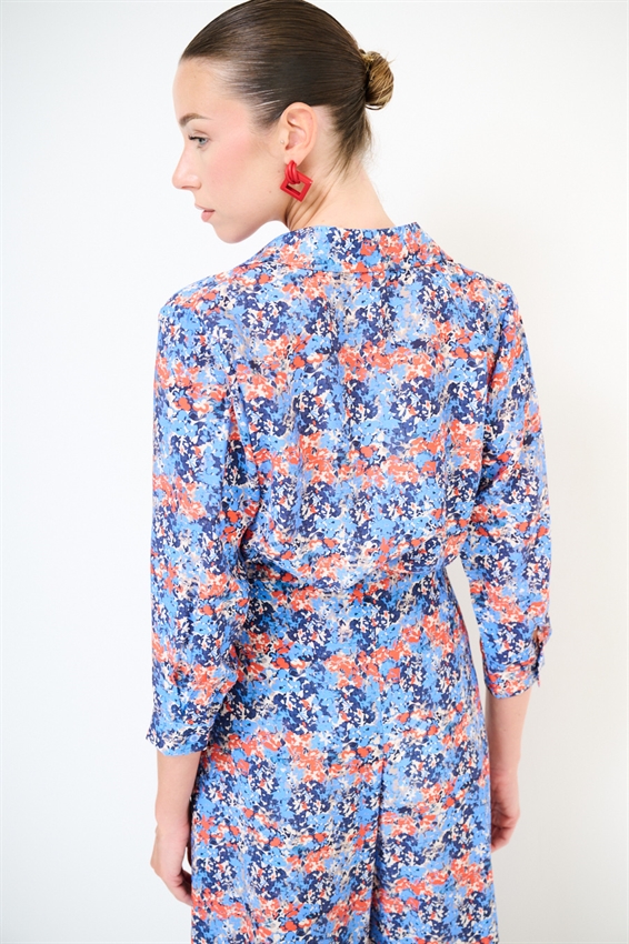 CAMICIA CROP LYOCELL A FANTASIA