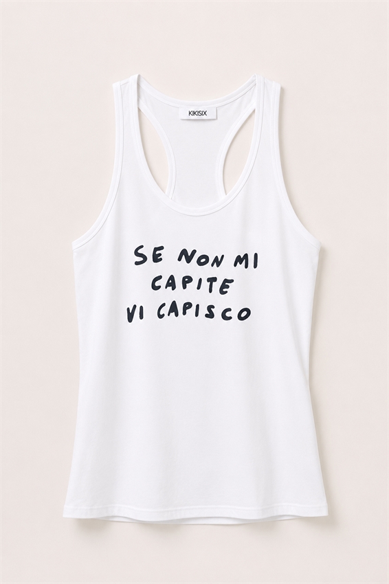 CANOTTA CON STAMPA CAPIRE