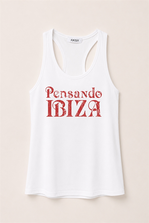 CANOTTA CON STAMPA PENSANDO IBIZA