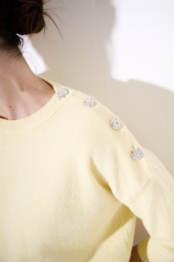 MAGLIA PARICOLLO BOTTONI ORO GIALLO