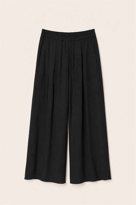 PANTALONE A PALAZZO IN VISCOSA/LINO