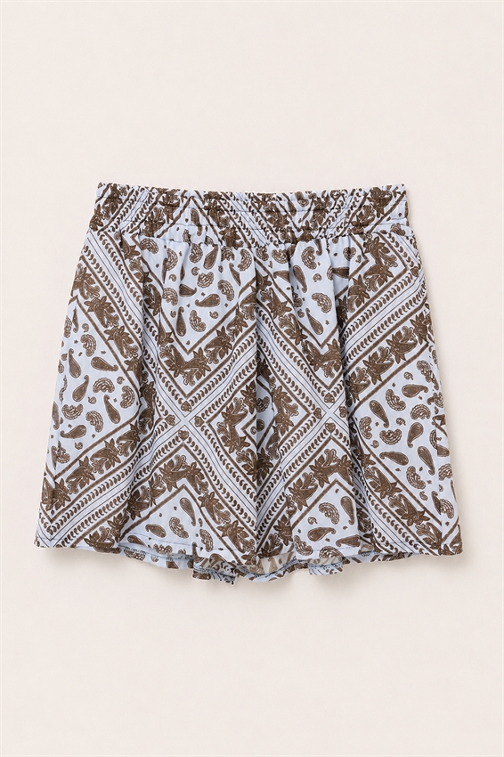 SHORTS IN MUSSOLA STAMPA BANDANA