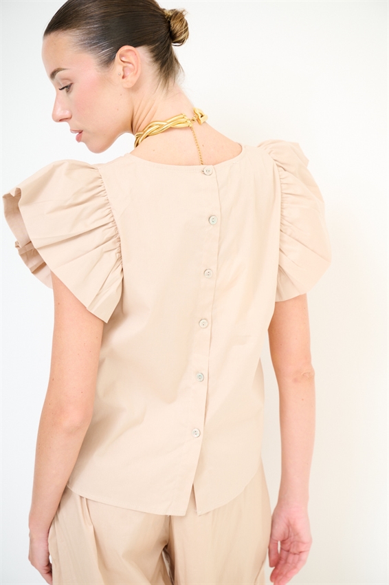 TOP SMANICATO CON DOPPIA GALA
