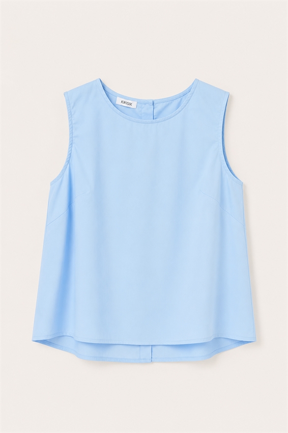 TOP SMANICATO CON BOTTONI DIETRO