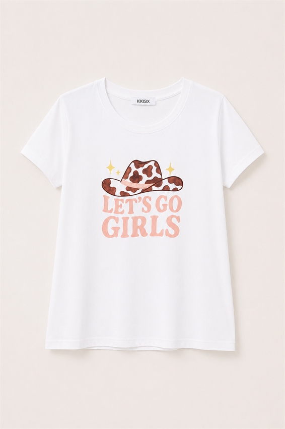 T-SHIRT SLIM CON STAMPA COWBOY