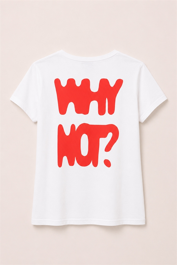 T-SHIRT SLIM CON STAMPA WHY NOT