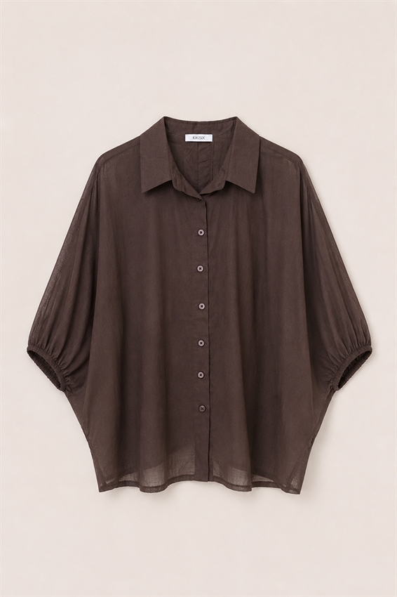 CAMICIA OVER CON COULISSE DIETRO