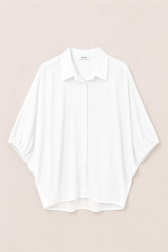 CAMICIA OVER CON COULISSE DIETRO