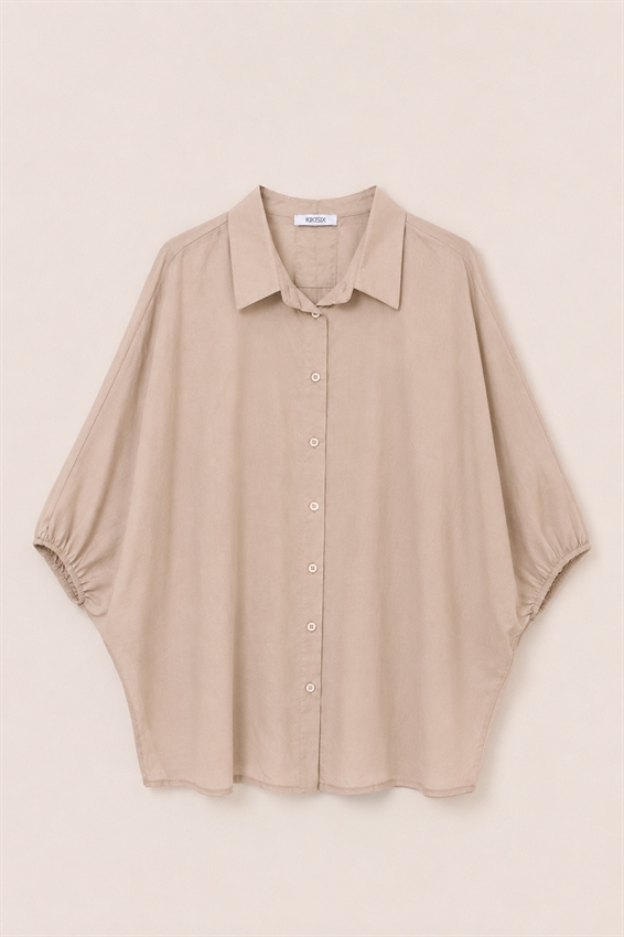 CAMICIA OVER CON COULISSE DIETRO