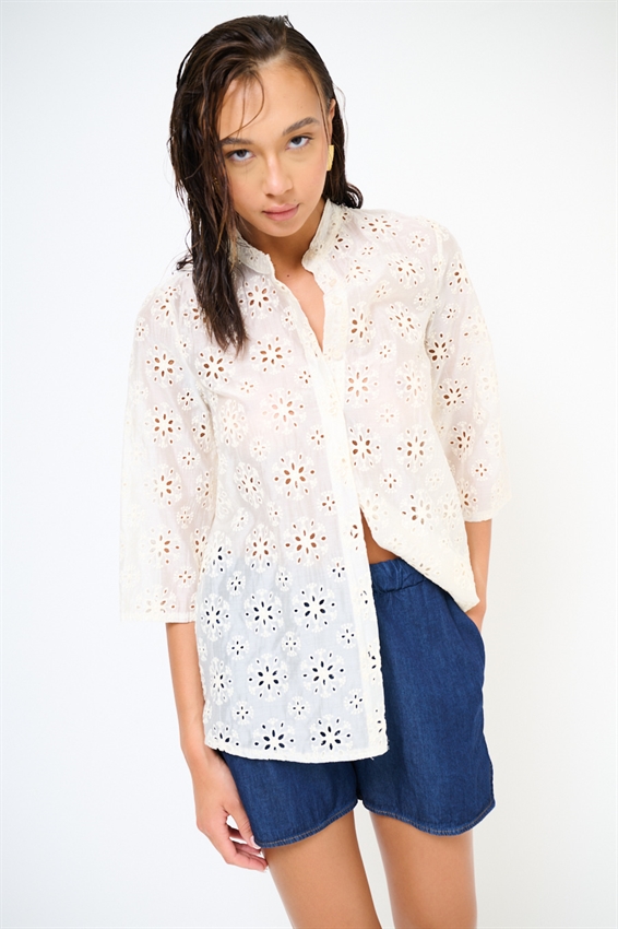 CAMICIA COLLO COREANA SANGALLO