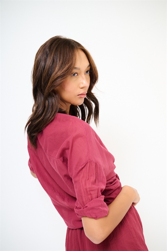 CAMICIA COLLO COREANA CON NODO