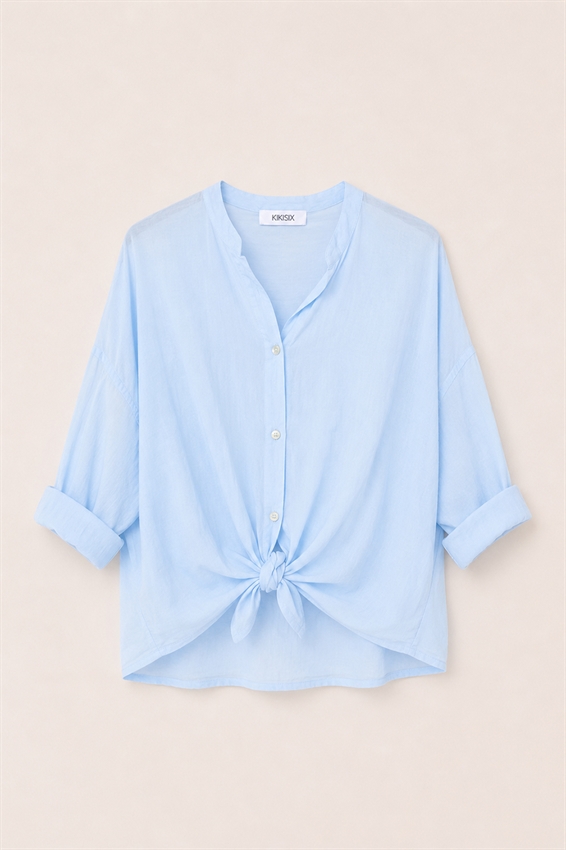 CAMICIA COLLO COREANA CON NODO