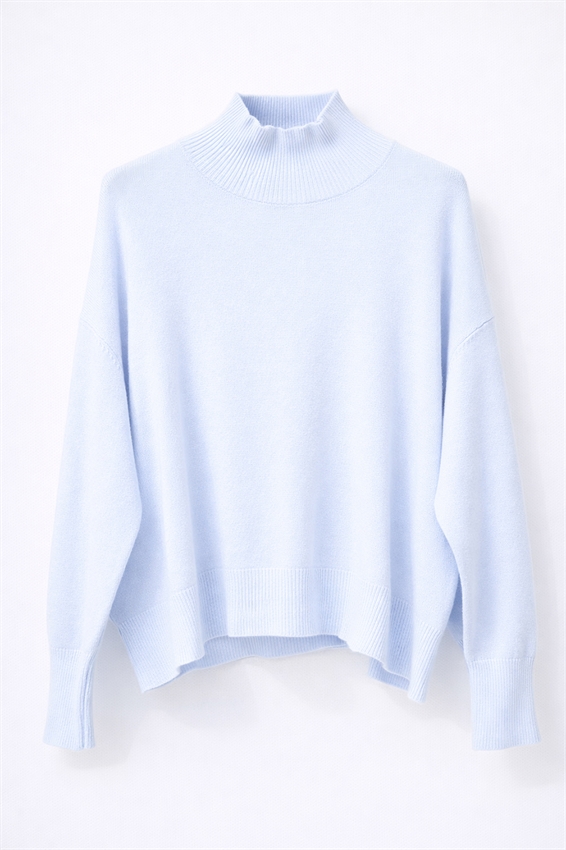 MAGLIA COLLO CICLISTA COSTINA CELESTE