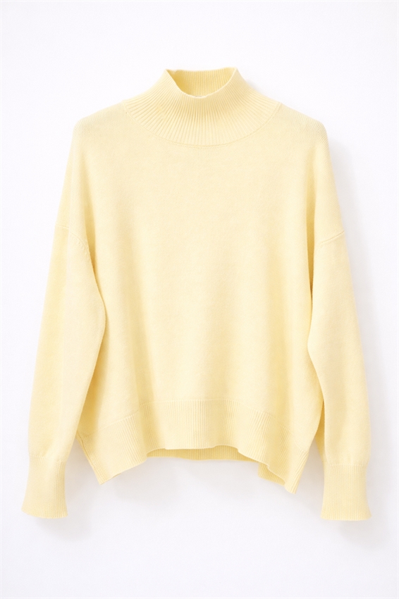 MAGLIA COLLO CICLISTA COSTINA GIALLO