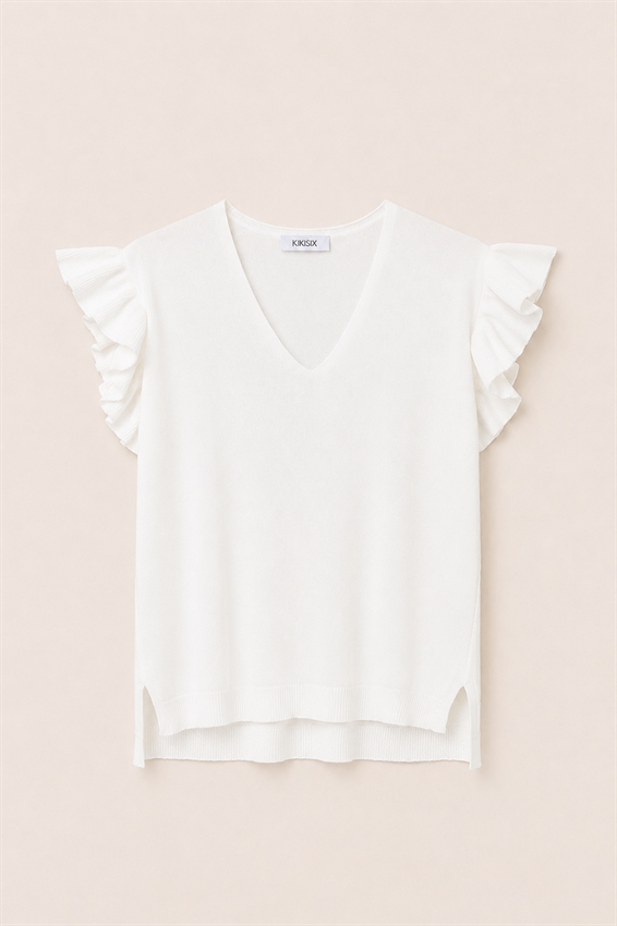 MAGLIA SCOLLO A V CON GALA