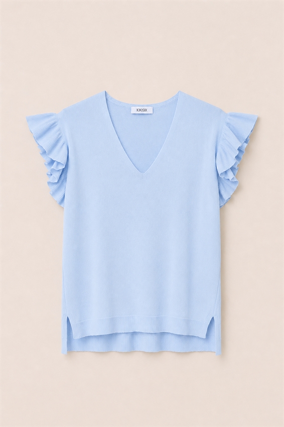 MAGLIA SCOLLO A V CON GALA