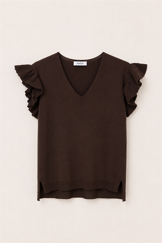 MAGLIA SCOLLO A V CON GALA