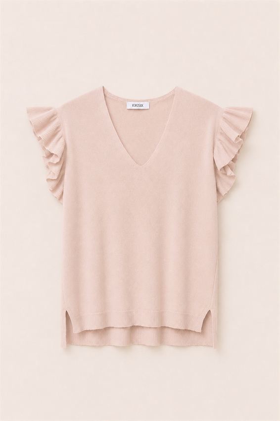 MAGLIA SCOLLO A V CON GALA