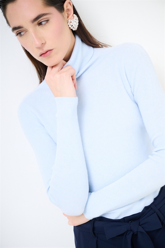 LUPETTO MANICA LUNGA CELESTE