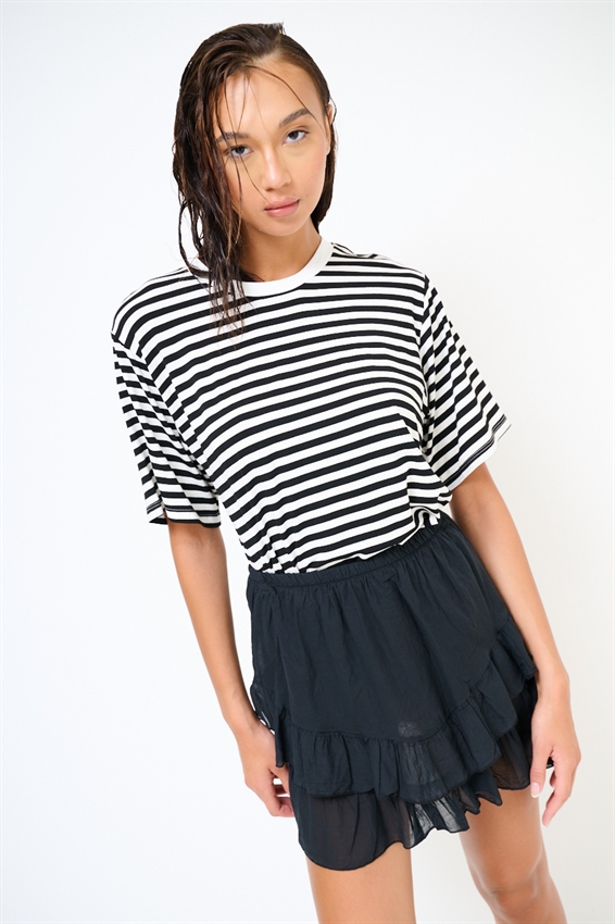 T-SHIRT RIGATA A SCATOLINA