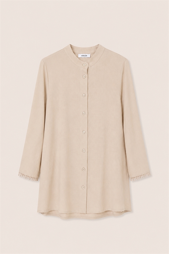 CAMICIA NODO COLLO COREANA + PASSAMANERIA