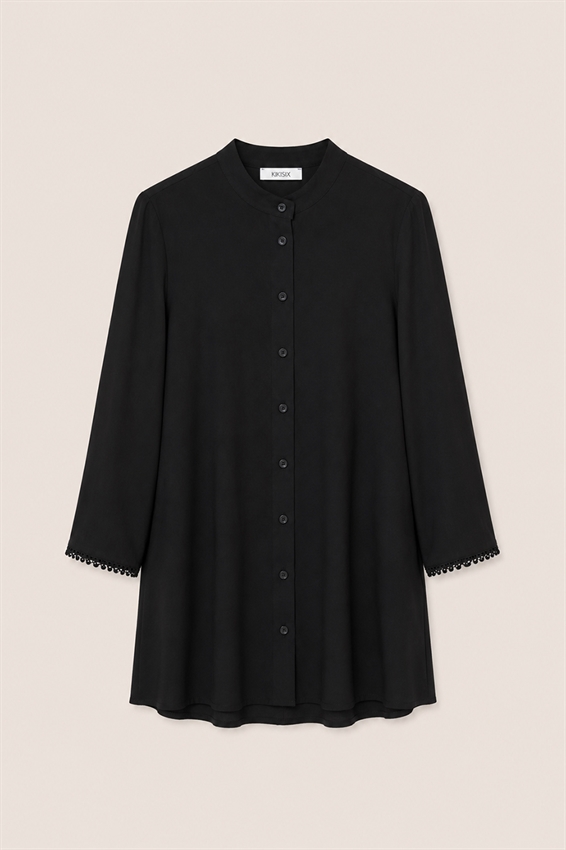 CAMICIA NODO COLLO COREANA + PASSAMANERIA