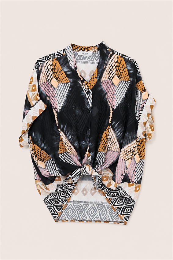 CAMICIA IN VISCOSA A FANTASIA