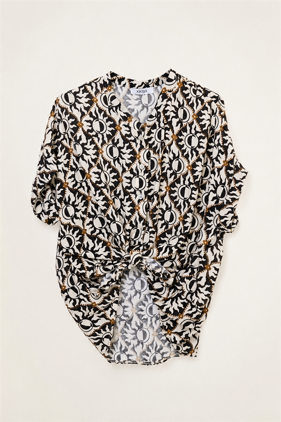 CAMICIA IN VISCOSA A FANTASIA