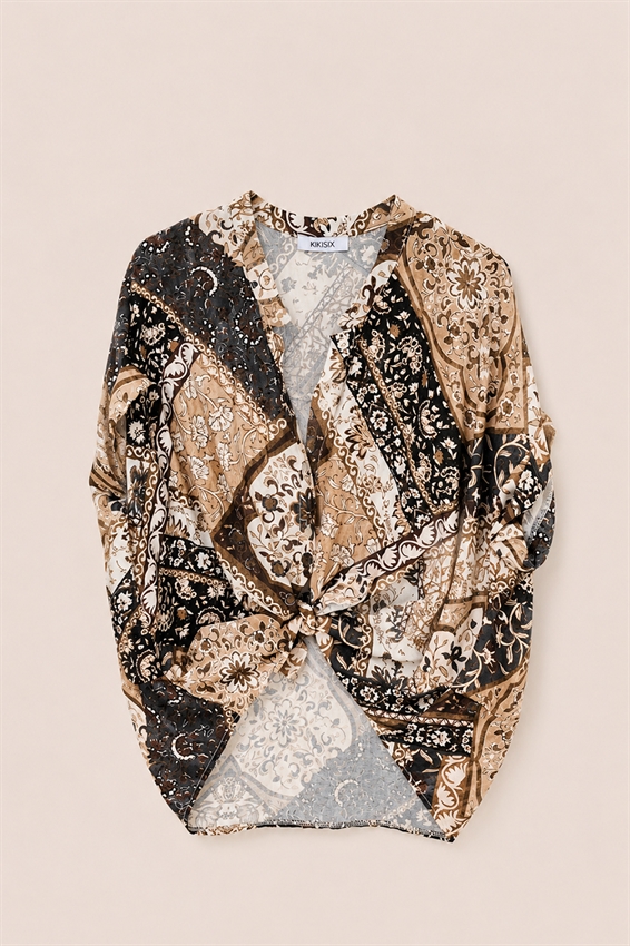 CAMICIA IN VISCOSA A FANTASIA