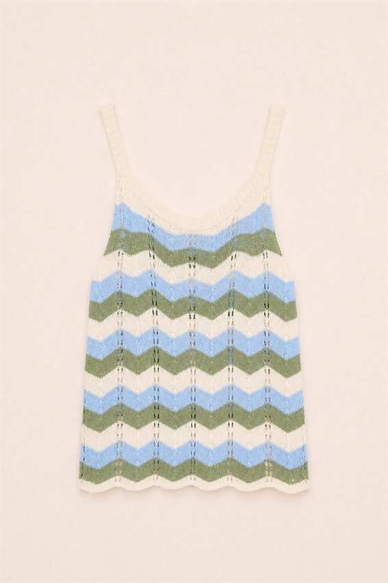CANOTTA VOGATORE MACRAME CHEVRON