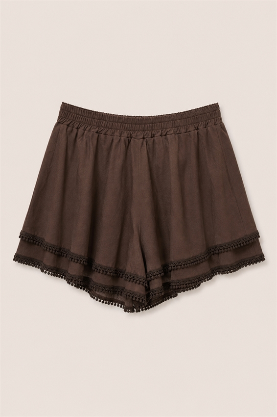 SHORT DOPPIA BALZA CON PASSAMANERIA