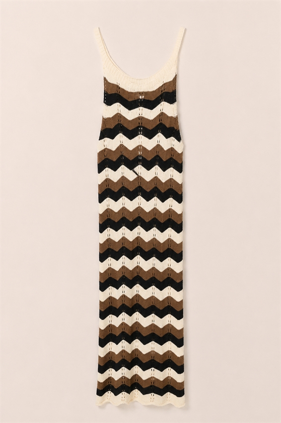 ABITO MIDI CHEVRON