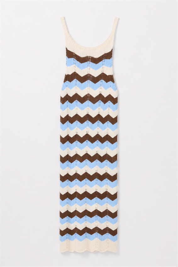 ABITO MIDI CHEVRON