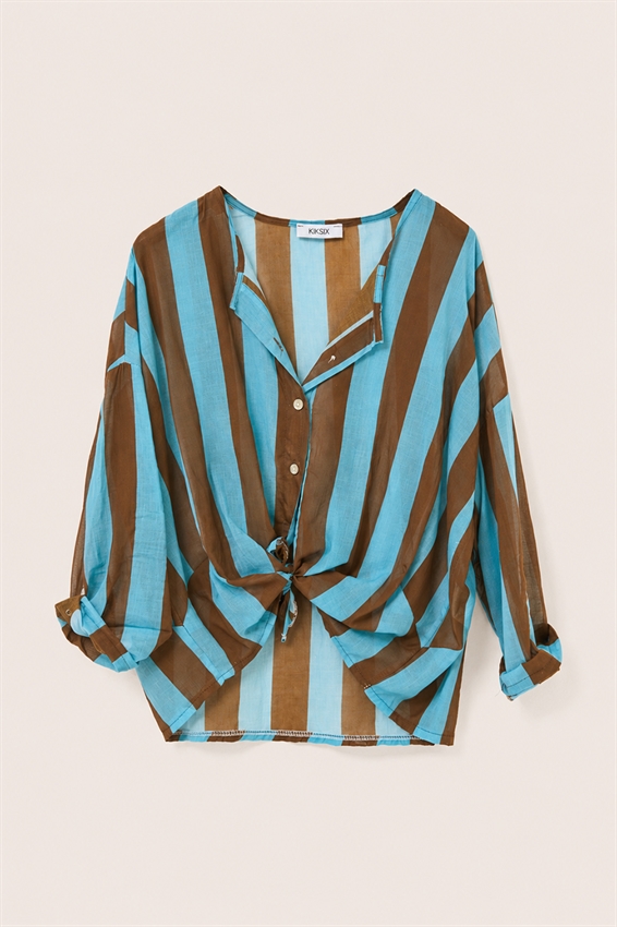 CAMICIA IN MUSSOLA STAMPATA RIGA