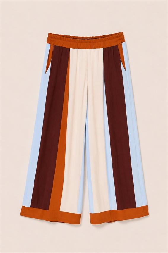 PANTALONE A PALAZZO RIGATO