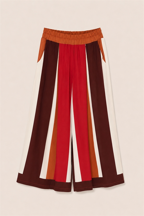 PANTALONE A PALAZZO RIGATO