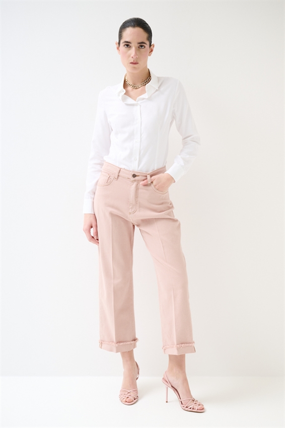 PANTALONE BULL CON IMPUNTURE A CONTRASTO CIPRIA