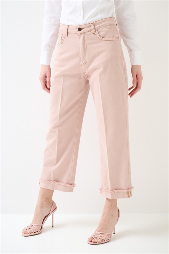 PANTALONE BULL CON IMPUNTURE A CONTRASTO CIPRIA