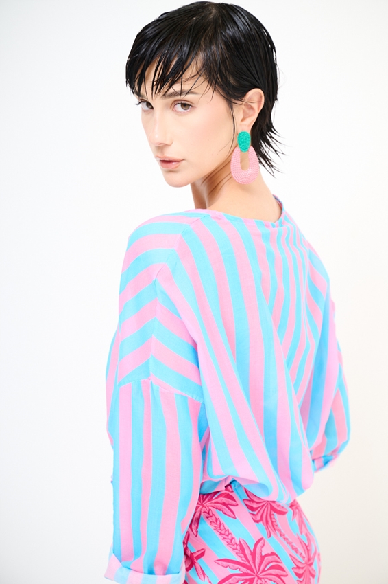 CAMICIA COREANA CON NODO STAMPATA