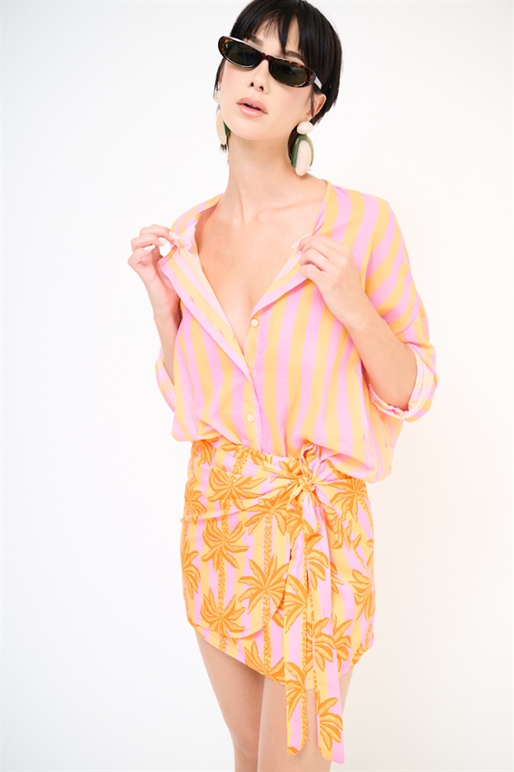 CAMICIA COREANA CON NODO STAMPATA
