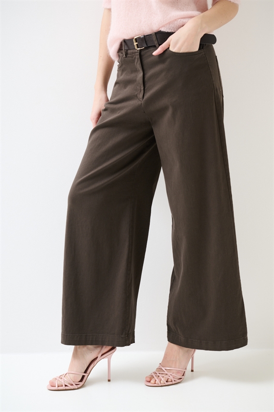 PANTA PALAZZO + CINTURA FORMICA