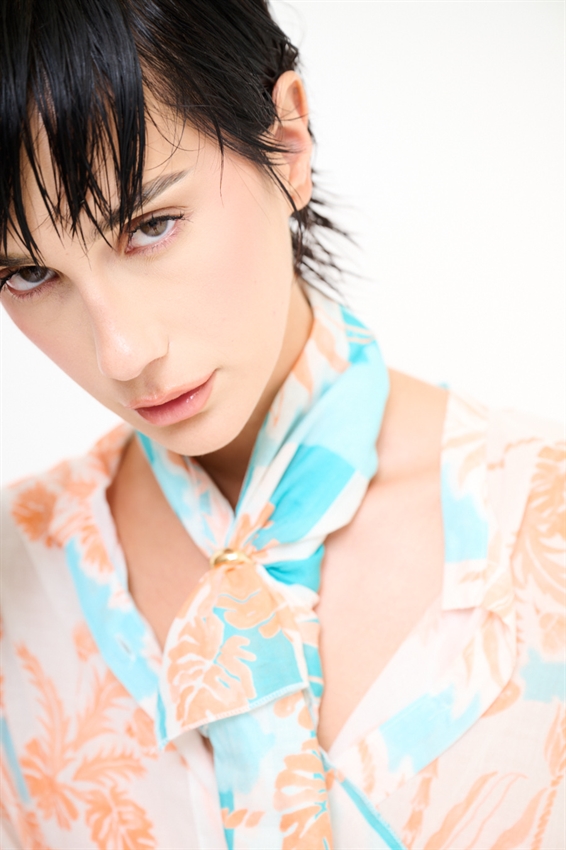 FOULARD IN MUSSOLA CON STAMPA