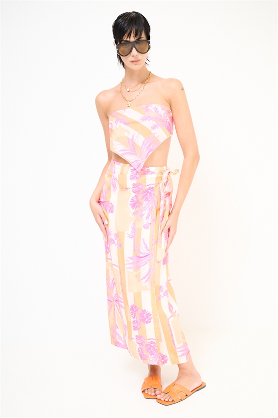 FOULARD IN MUSSOLA CON STAMPA