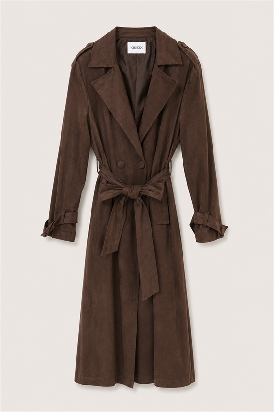 TRENCH CON CINTURA SUEDE